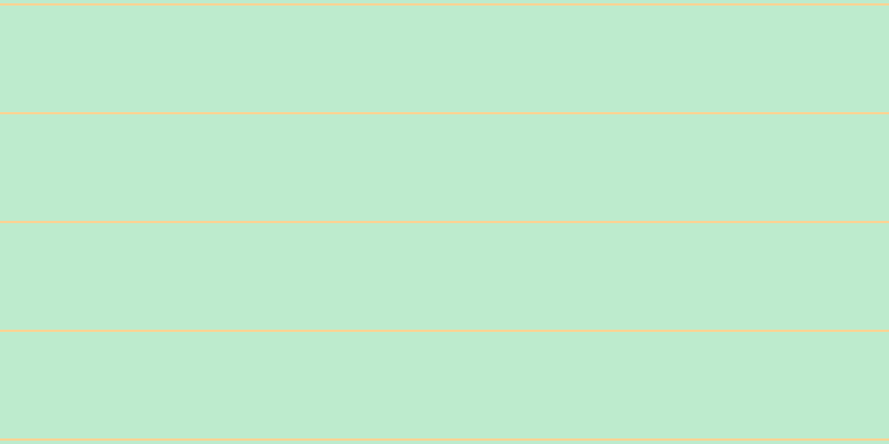 #bdebcd, #fcd393 horizontal lines, two pixels wide, ninety-six pixels apart