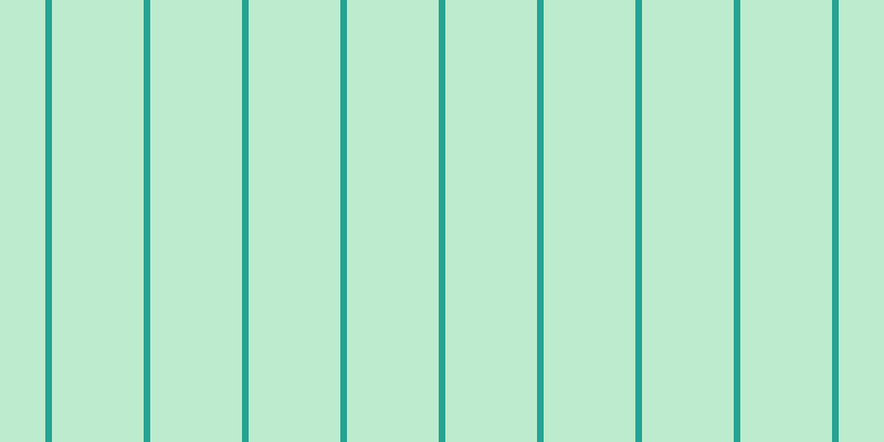 #bdebcd, #25a393 vertical lines, six pixels wide, eighty-three pixels apart