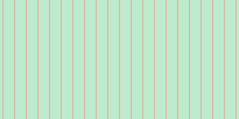 #bdebcd, #eba393 vertical lines, three pixels wide, thirty-six pixels apart