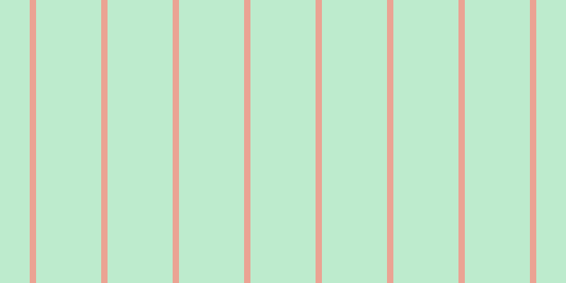 #bdebcd, #eba393 vertical lines, nine pixels wide, ninety-two pixels apart
