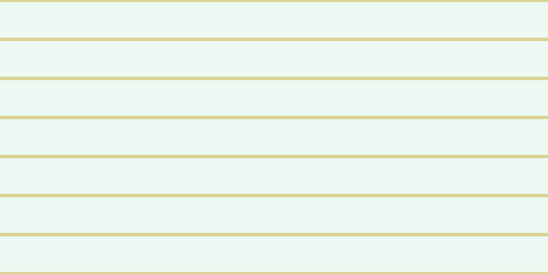#bdebcd (25%), #dbd393 horizontal lines, five pixels wide, fifty-two pixels apart