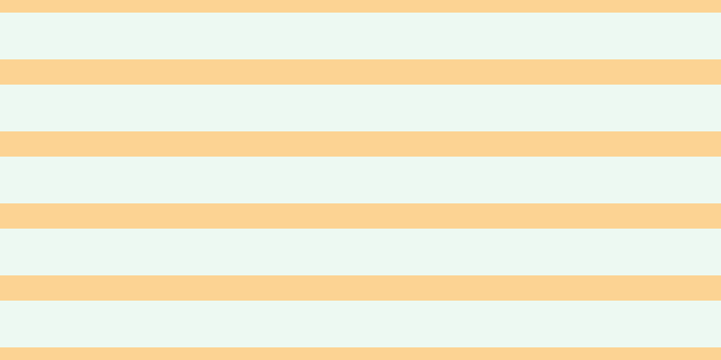 #bdebcd (25%), #fcd393 horizontal lines, twenty-eight pixels wide, fifty-two pixels apart
