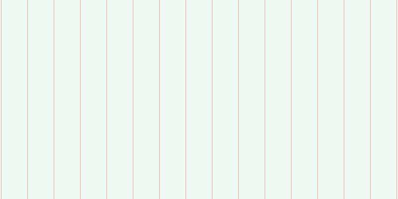#bdebcd (25%), #eba393 vertical lines, one pixels wide, fifty-two pixels apart