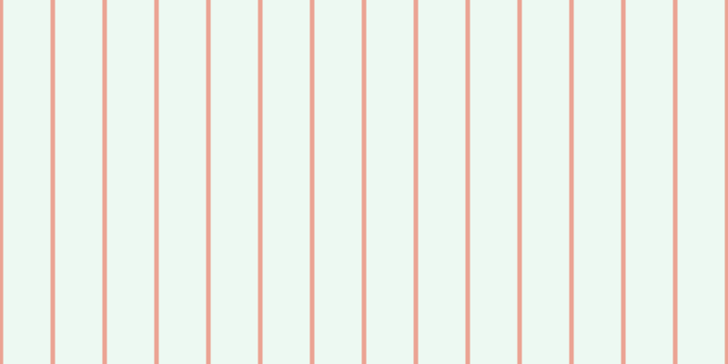 #bdebcd (25%), #eba393 vertical lines, five pixels wide, fifty-two pixels apart