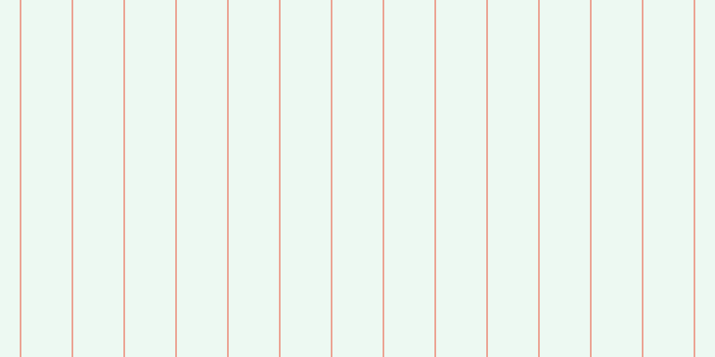 #bdebcd (25%), #eba393 vertical lines, two pixels wide, fifty-six pixels apart