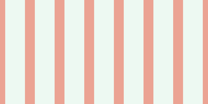 #bdebcd (25%), #eba393 vertical lines, thirty-eight pixels wide, seventy-six pixels apart