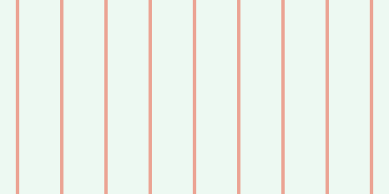 #bdebcd (25%), #eba393 vertical lines, seven pixels wide, eighty-four pixels apart