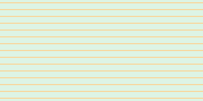 #bdebcd (50%), #fcd393 horizontal lines, four pixels wide, twenty-three pixels apart