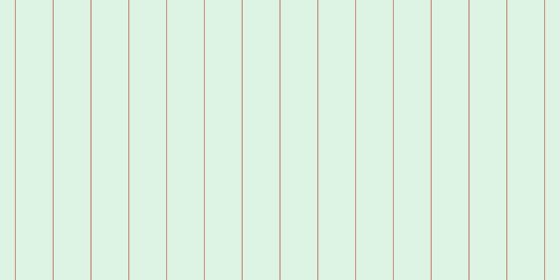 #bdebcd (50%), #caa393 vertical lines, two pixels wide, fifty-two pixels apart