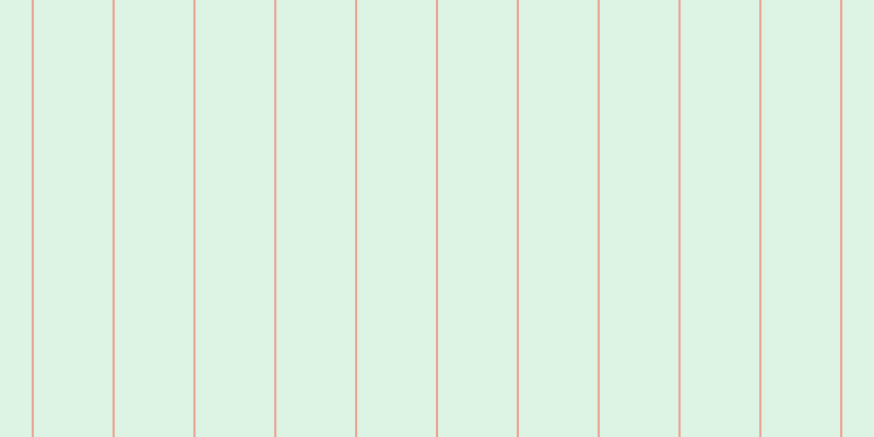#bdebcd (50%), #eba393 vertical lines, two pixels wide, seventy-two pixels apart