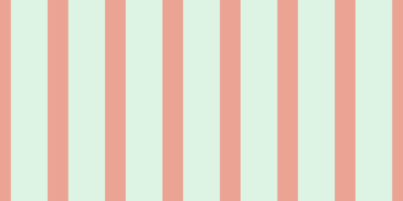 #bdebcd (50%), #eba393 vertical lines, forty-one pixels wide, seventy-three pixels apart