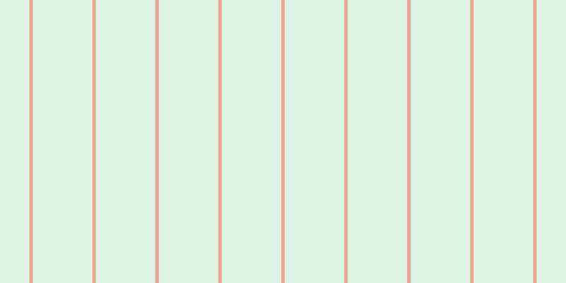 #bdebcd (50%), #eba393 vertical lines, five pixels wide, eighty-four pixels apart