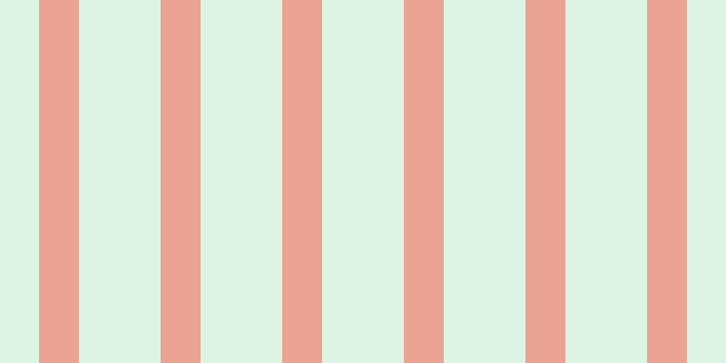 #bdebcd (50%), #eba393 vertical lines, forty-four pixels wide, ninety pixels apart