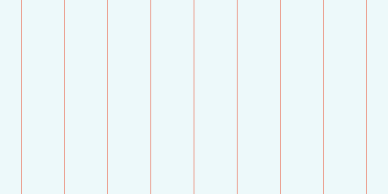 #bdebee (25%), #eba393 vertical lines, two pixels wide, eighty-seven pixels apart
