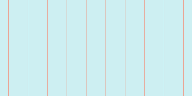 #bdebee (75%), #eba393 vertical lines, two pixels wide, seventy-nine pixels apart