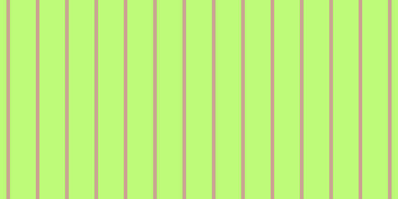 #bdfa76, #caa393 vertical lines, seven pixels wide, fifty-two pixels apart
