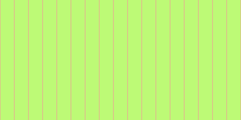 #bdfa76, #eba393 vertical lines, two pixels wide, forty-five pixels apart