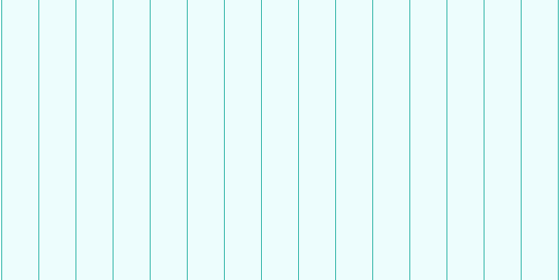 #bdfafa (25%), #04a393 vertical lines, one pixels wide, fifty-two pixels apart