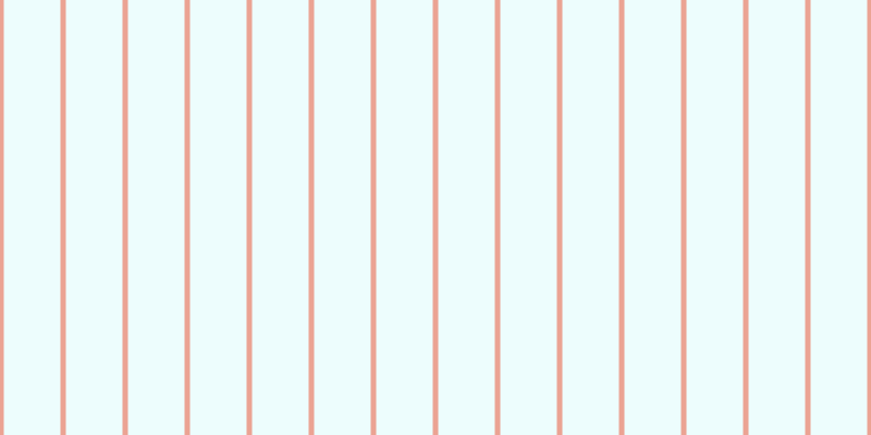 #bdfafa (25%), #eba393 vertical lines, five pixels wide, fifty-two pixels apart