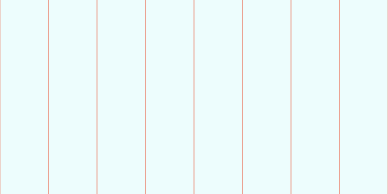 #bdfafa (25%), #eba393 vertical lines, two pixels wide, ninety-eight pixels apart