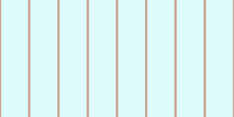 #bdfafa (50%), #caa393 vertical lines, eight pixels wide, ninety-two pixels apart