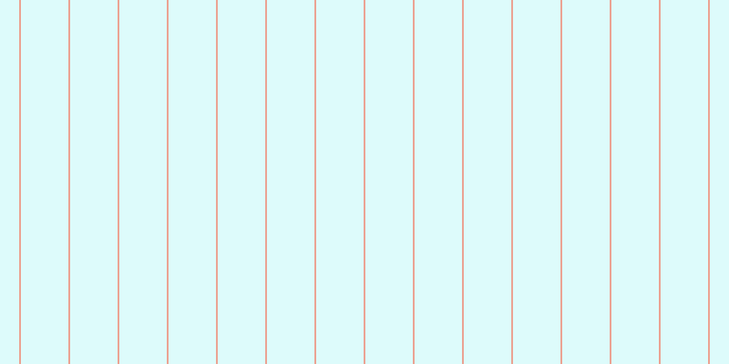 #bdfafa (50%), #eba393 vertical lines, two pixels wide, fifty-two pixels apart