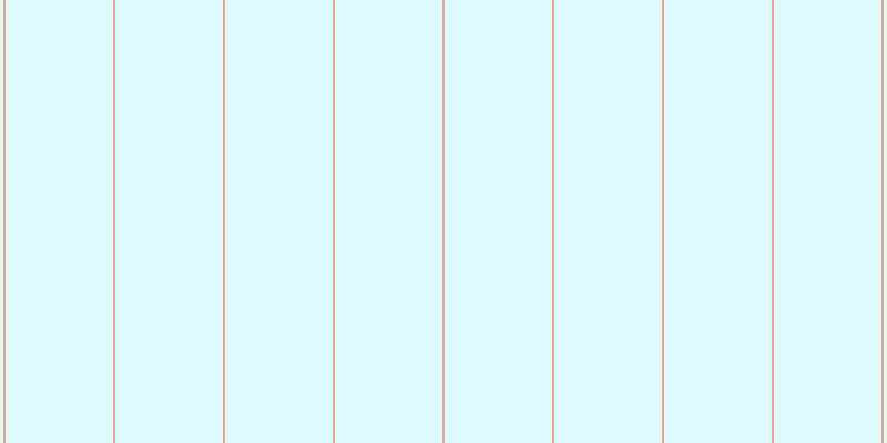 #bdfafa (50%), #eba393 vertical lines, two pixels wide, ninety-seven pixels apart