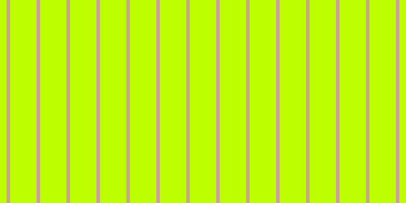 #bdff00, #caa393 vertical lines, seven pixels wide, fifty-two pixels apart