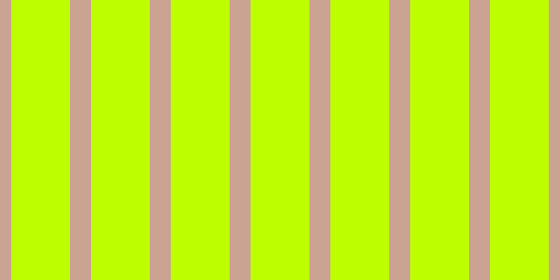 #bdff00, #caa393 vertical lines, thirty pixels wide, eighty-four pixels apart