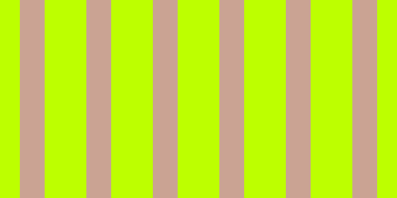 #bdff00, #caa393 vertical lines, fifty pixels wide, eighty-four pixels apart