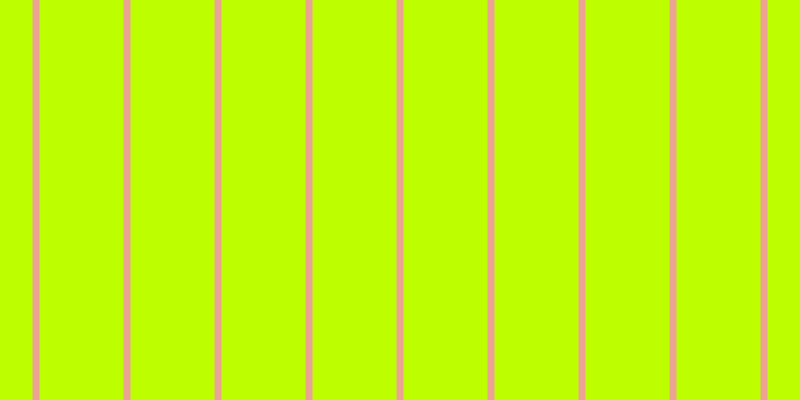 #bdff00, #eba393 vertical lines, seven pixels wide, eighty-four pixels apart