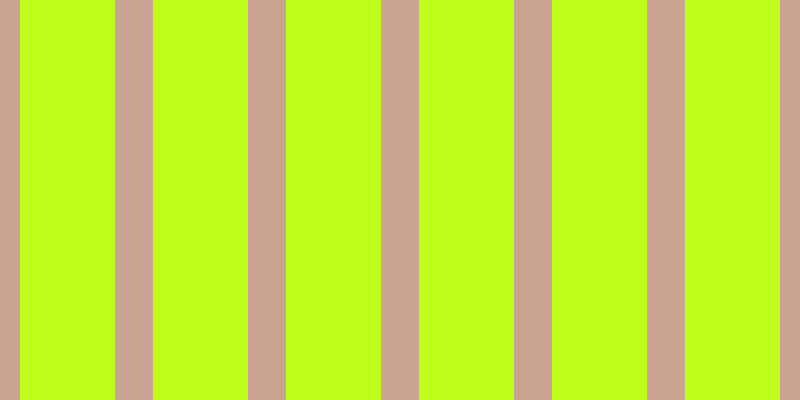 #bdff1a, #caa393 vertical lines, thirty-eight pixels wide, ninety-five pixels apart
