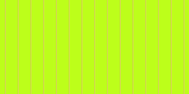 #bdff1a, #eba393 vertical lines, two pixels wide, fifty-two pixels apart