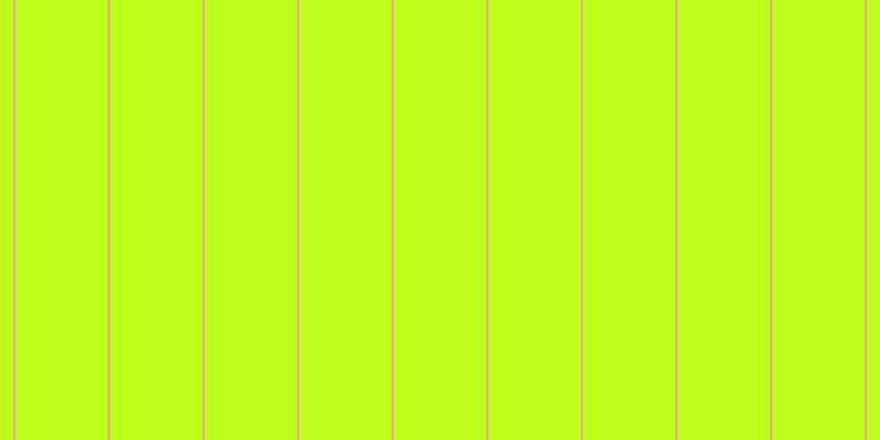 #bdff1a, #eba393 vertical lines, two pixels wide, eighty-four pixels apart