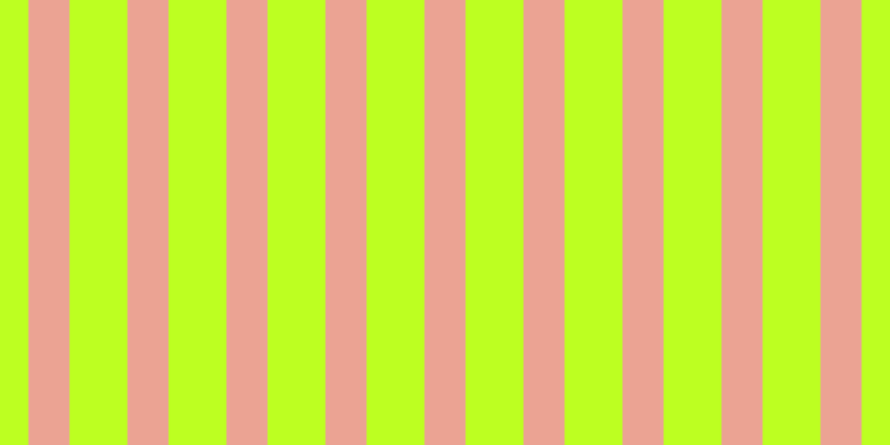 #bdff21, #eba393 vertical lines, thirty-seven pixels wide, fifty-two pixels apart