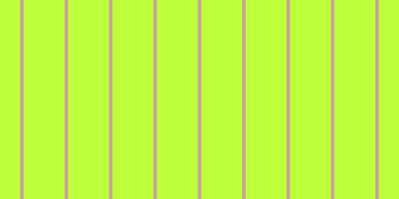 #bdff3b, #caa393 vertical lines, seven pixels wide, eighty-two pixels apart