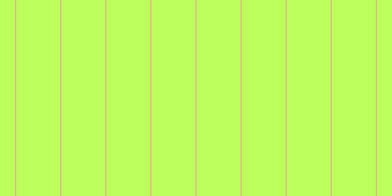 #bdff5c, #eba393 vertical lines, two pixels wide, ninety pixels apart