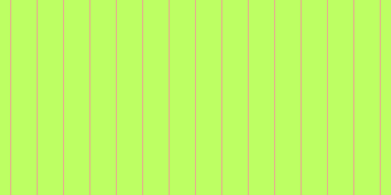 #bdff63, #eba393 vertical lines, two pixels wide, fifty-two pixels apart