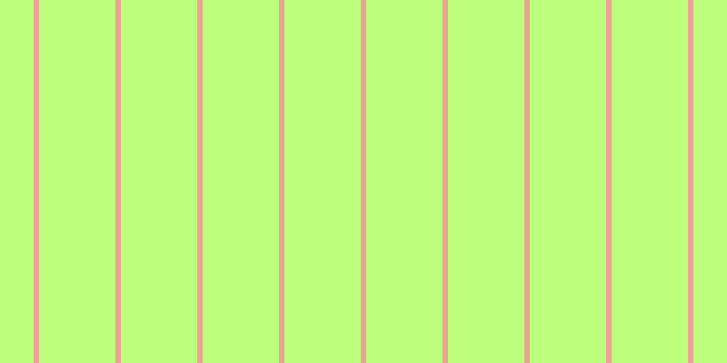 #bdff7d, #eba393 vertical lines, six pixels wide, eighty-four pixels apart