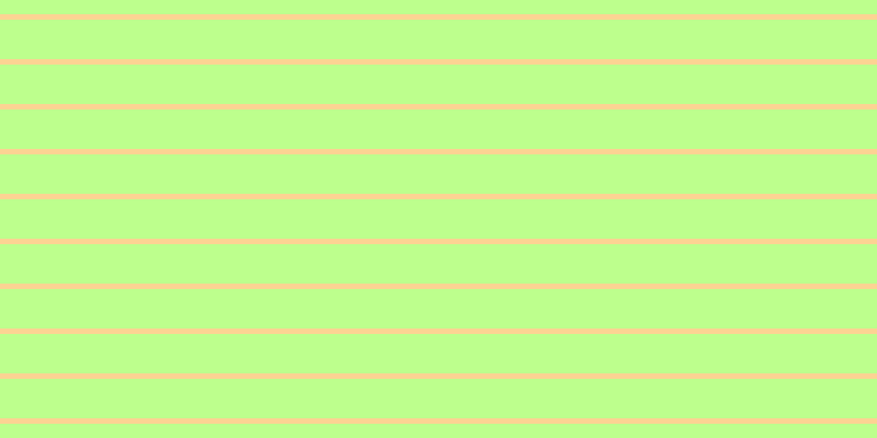 #bdff8d, #fcd393 horizontal lines, five pixels wide, thirty-six pixels apart