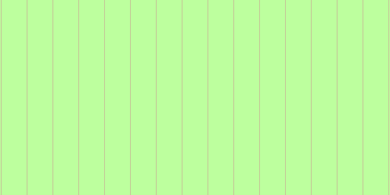 #bdff9e, #caa393 vertical lines, one pixels wide, fifty-two pixels apart