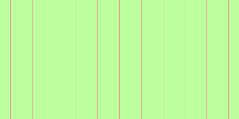 #bdff9e, #eba393 vertical lines, two pixels wide, seventy-one pixels apart