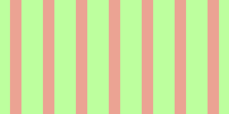 #bdff9e, #eba393 vertical lines, forty pixels wide, seventy-five pixels apart