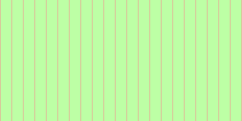 #bdffa5, #eba393 vertical lines, two pixels wide, thirty-six pixels apart