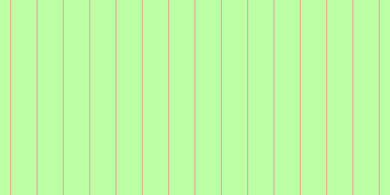 #bdffa5, #eba393 vertical lines, two pixels wide, fifty-two pixels apart