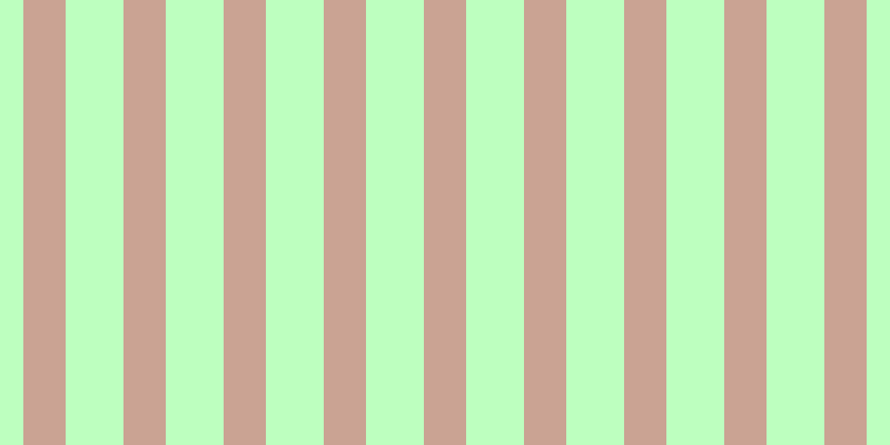 #bdffbf, #caa393 vertical lines, thirty-eight pixels wide, fifty-two pixels apart