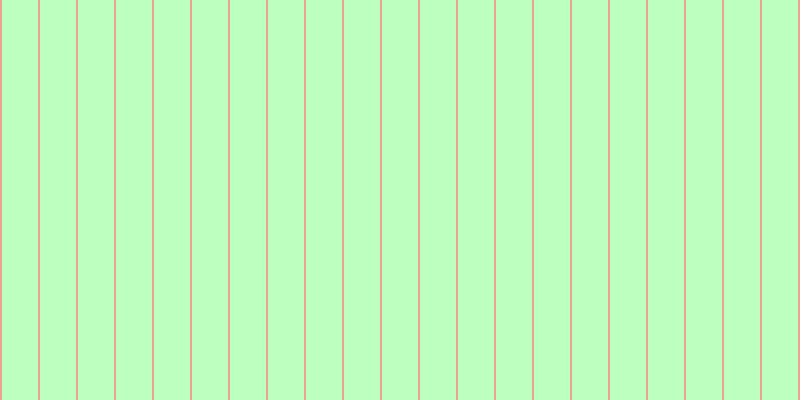 #bdffbf, #eba393 vertical lines, two pixels wide, thirty-six pixels apart