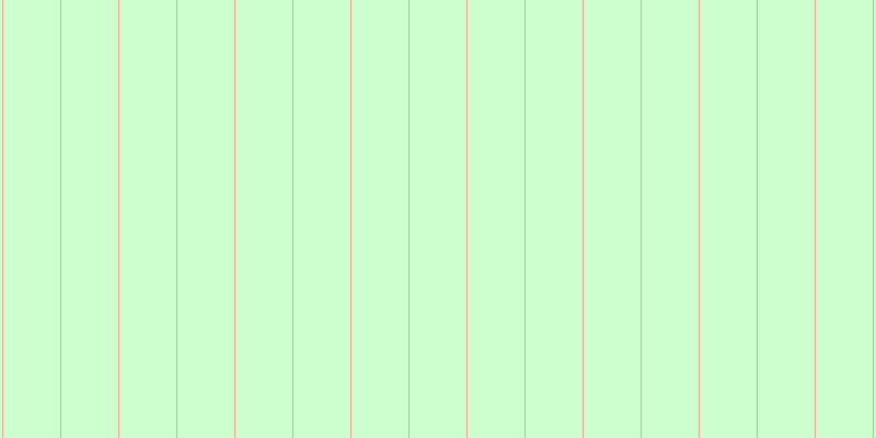 #bdffbf (75%), #eba393 vertical lines, one pixels wide, fifty-two pixels apart