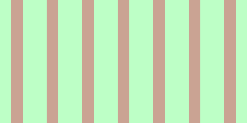 #bdffc6, #caa393 vertical lines, thirty-eight pixels wide, seventy-seven pixels apart