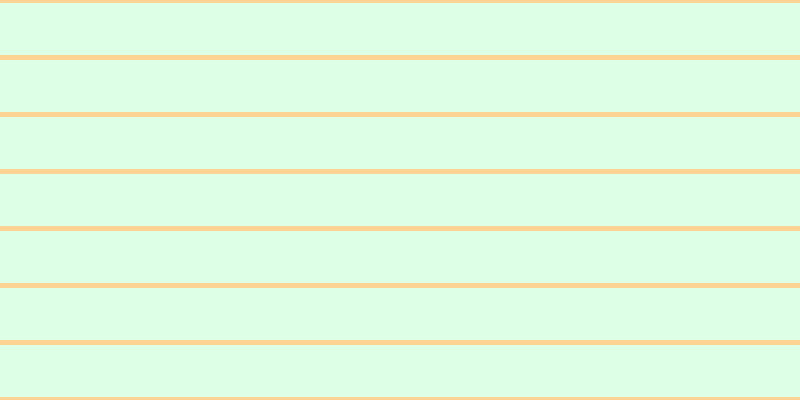 #bdffce (50%), #fcd393 horizontal lines, five pixels wide, fifty-two pixels apart